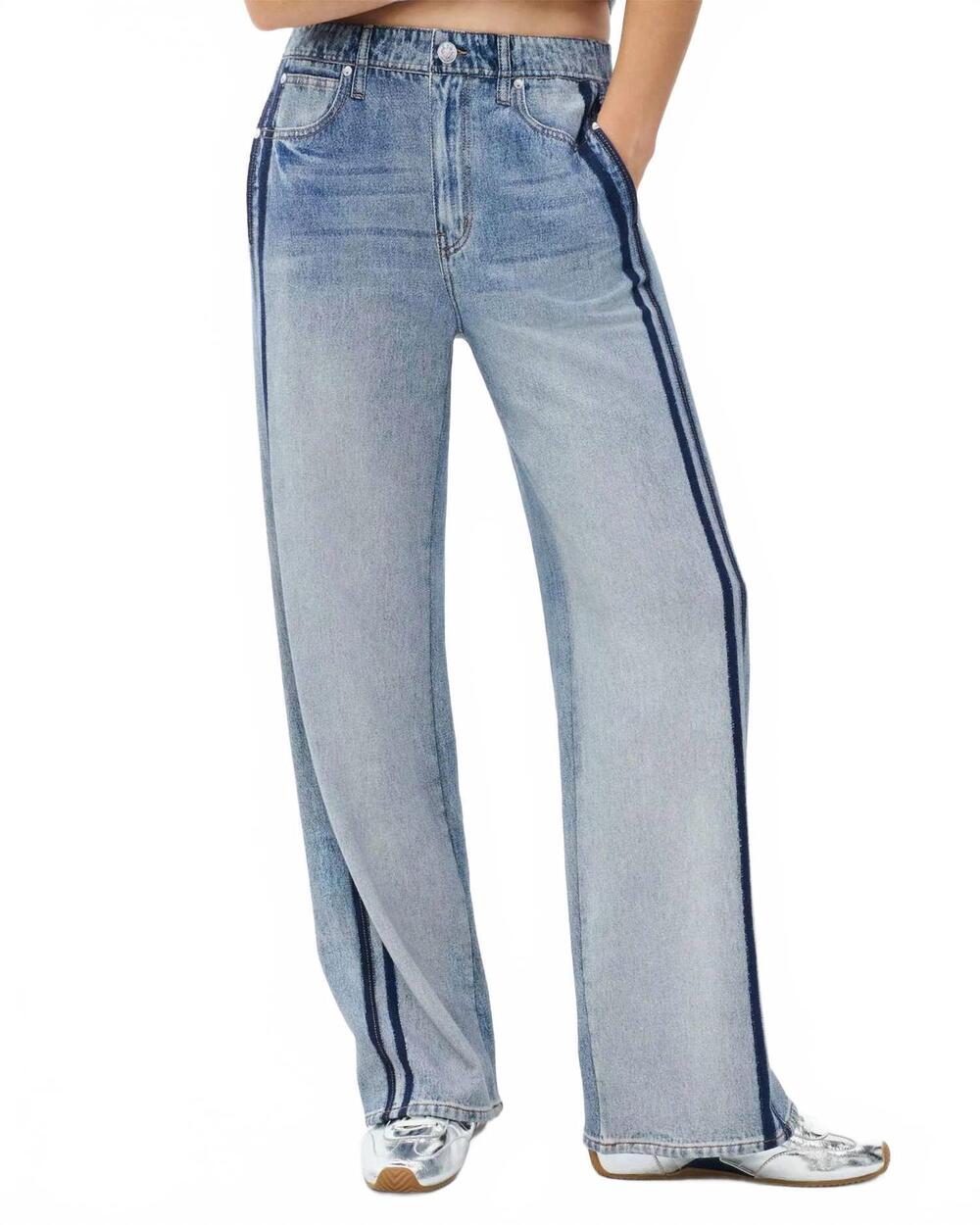 NEW RAG & BONE miramar wide-leg track pant in coney